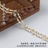 Высокопроизводительный 4 -миллиметровый имитационный жемчужный цепь запутанный цветочный материал