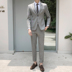 Dongdaemun Suit Suit Nam Slim Hàn Quốc Ăn mặc giản dị Xu hướng ăn mặc đẹp trai Thanh niên nhỏ Suit Anh - Suit phù hợp quần đũi nam Suit phù hợp