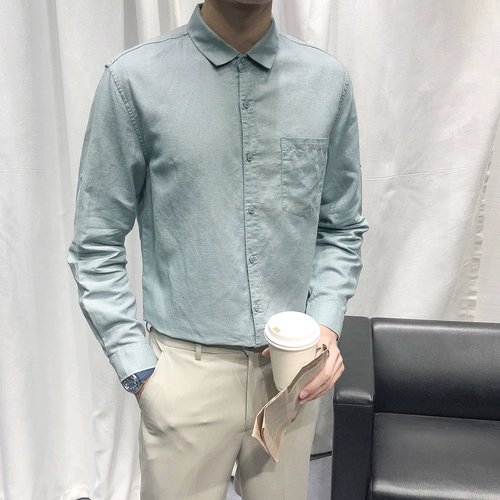 Белая брендовая рубашка, японский лонгслив для отдыха, в корейском стиле, длинный рукав