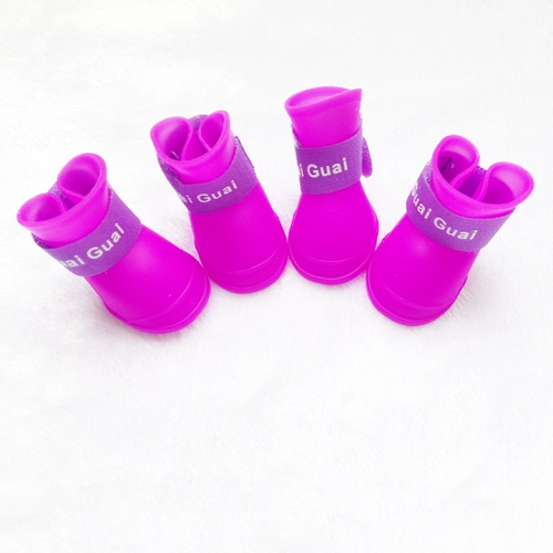 Водонепроницаемые собаки дождевые капсы анти -ккид из собачьей ботинки для любимых туфель
