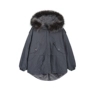 Fan Zhiiao Áo khoác mùa đông trong phần dài của phiên bản Hàn Quốc của chiếc áo khoác lông thú lớn làm dày dụng cụ thắt lưng cotton eo áo khoác Parker - Bông áo khoác phao nữ hàn quốc