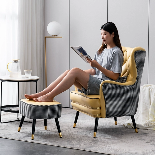 Nordic Light Luxury Single -Pperens Net Red Difa Стул маленькая квартира гостиная