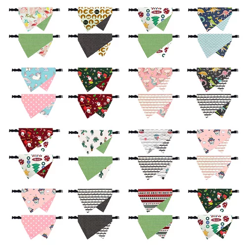 Шарф, двусторонний слюнявчик на липучке