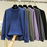 Бархатное удерживающее тепло утепленное нижнее белье, утепленный лонгслив для влюбленных, термобелье, высокий воротник