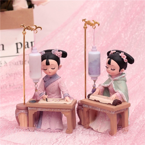 Китайская кукла, настольное китайское украшение, китайский стиль, подарок на день рождения