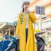 Pre-sale Sulu gối leo núi gió quốc gia thêu 2018 mùa xuân và mùa thu mới phong cách Trung Quốc đứng cổ áo coat dài áo gió phụ nữ