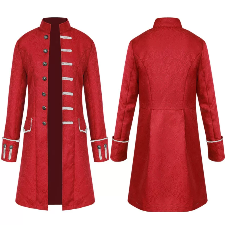 Retro long jacket, halloween, cosplay, mid-length