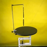 UM Aluminum -Magneium Alloy Ultra -светлый круглый столик для питомца кошка и собачья красота стол красота складной набор крана