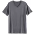 Bộ đồ ngủ trung niên nam mùa hè tay ngắn XL mỏng 40-60 tuổi cha cotton áo trung tính đơn mảnh - Pyjama