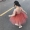 Váy bé gái màu đỏ quần áo trẻ em bé gái công chúa váy siêu nước ngoài nữ phồng bé mùa hè váy trẻ em - Váy váy len bé gái