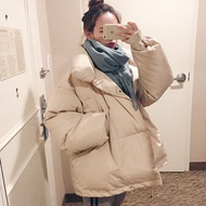 2018 mùa đông sinh viên Hàn Quốc lỏng dày chic bánh mì quần áo áo khoác cotton phần dài Harajuku gió bông quần áo phụ nữ áo phao đại hàn quốc nữ