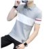 Mùa hè người đàn ông mới của t-shirt ngắn tay áo polo Hàn Quốc phiên bản của xu hướng áo sơ mi nửa trục cơ thể 桖 men chì áo sơ mi
