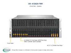 Сервер 超微4124gs-tnr amd霄龙epyc 7742服务器8路gpu准系统hpc深度学习
