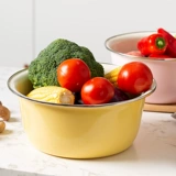 Японская эмалевая бассейн для мытья бассейн с большим макароном кухни и бассейна, живая лапшой, высокий клад, класс для промазки пищевой клад