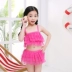 Áo tắm cho trẻ em Cô gái Công chúa Váy Hàn Quốc Chia nhỏ Trường trung học nhỏ Dễ thương Bikini Trẻ em Áo tắm Nữ Trẻ em - Bộ đồ bơi của Kid