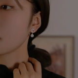 Изысканные маленькие клипсы, дизайнерские серьги, без проколов ушей, кошачий глаз, изысканный стиль