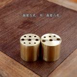 Бронзовая палатная печь Pure Bronze Bronze Slugs Пористая штепсельная заглушка -в ароматном листе сиденья Три ладана девять -ямы