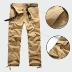 Đặc biệt hàng ngày overalls quần tây nam rộng kích thước lớn nhiều túi ngoài trời trung niên quần thường xuyên cotton quần chống mặc