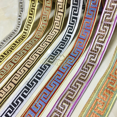 Кружевная кайма 窗帘刺绣花边拼接花边提花包边辅料古典民族布艺软装汉服装饰织带