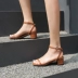 Một từ với dép nữ 2018 mùa hè mới phiên bản Hàn Quốc của buổi tối thời trang đơn giản linh hoạt với giày hở mũi dày với giày nữ