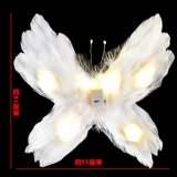 Чистая красная перья крылышки бабочки