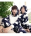 Phiên bản tiếng Hàn của bộ đồ ngủ đôi flannel dày cộng với nhung dễ thương hoạt hình nam nữ XL