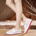 9.9 Hàn Quốc phiên bản của mùa hè thở giày của phụ nữ thấp lưới giày của phụ nữ giày lưới giày sinh viên da trắng vải giản dị giày thủy triều Giày cắt thấp