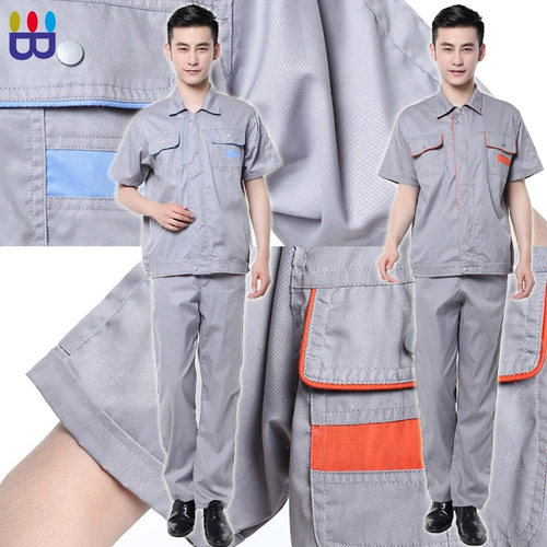 Демисезонный летний комбинезон для работы, рабочие штаны, короткий рукав