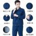 Quần áo hàn điện phù hợp với nam denim dịch vụ lao động thợ hàn áo khoác cotton dày chống bỏng trang web lao động mặc