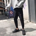 Mùa thu 2018 Nhật Bản cotton lỏng harem quần dụng cụ túi quần nam thanh niên chân đen quần xu hướng quần baggy nam Quần mỏng