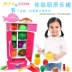 Trẻ em chơi nhà mô phỏng tủ lạnh nhà bếp đồ chơi thiết lập cô gái nhỏ con cắt trái cây âm nhạc nấu cơm nấu ăn bộ đồ ăn