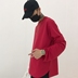 Hàn Quốc phòng thu Hàn Quốc với hem chia ngã ba màu dài tay áo thun áo len mỏng 18ss người đàn ông và phụ nữ mô hình Áo phông dài