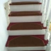 Hộ gia đình gỗ rắn cầu thang thảm mat bước mat từ keo tự dính cưới màu đỏ tinh khiết non-slip thảm tùy chỉnh mat