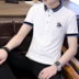 Thanh niên màu rắn ngắn tay áo polo nam 2019 hè giản dị áo thun cotton cotton mỏng nam polo - Polo store t shirt Polo