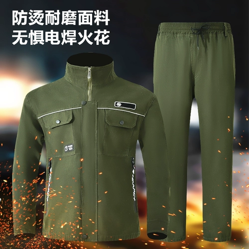 Хлопковый износостойкий демисезонный комбинезон, осенний сезон, защита от ожогов