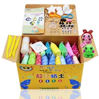 Đất sét 24 màu siêu nhẹ màu đất sét không độc hại không gian plasticine đất sét mềm 36 bộ cát đồ chơi trẻ em. Kit không độc hại đồ chơi cho bé gái