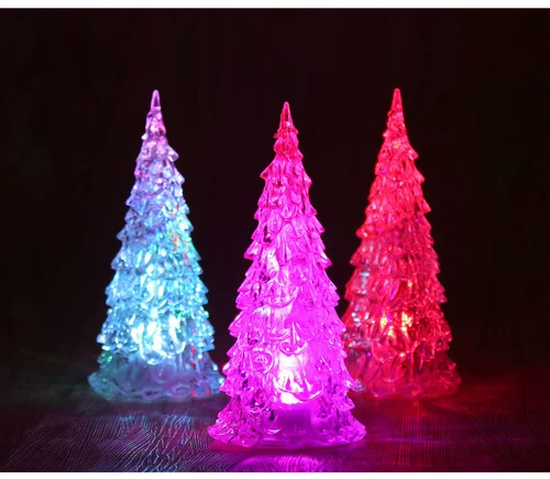 Светодиодные рождественские волокно дерево красочное цвето