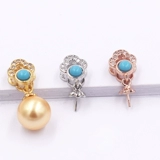 Аксессуары из жемчуга, подвеска, разнообразные глянцевые бусины, серебро 925 пробы