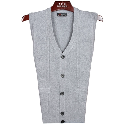 Đặc biệt cung cấp trung và tuổi già len vest vest nam tuổi không tay đan cardigan cha ông mùa xuân và mùa thu mỏng vest vest công sở nam Dệt kim Vest