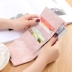Phiên bản Hàn Quốc của ví nữ ngắn sinh viên retro da mờ nữ ví nhỏ phần mỏng mini tươi tươi gấp thủy triều ví da nam hàng hiệu Ví tiền