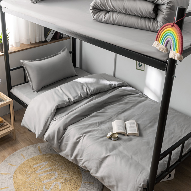 Off Whitestudent dormitory Cartoon sheet Quilt cover Three piece set 1.2 Make the bed up and down staff dorm Single person Quilt cover 1.5 rice