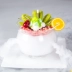 Khói sáng tạo Kem thủy tinh Bát nghệ thuật Ẩm thực nổi bật Salad tráng miệng Bát phân tử Ẩm thực Gourmet Gourmet Bộ đồ ăn đá khô - Đồ ăn tối