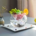 Khói sáng tạo Kem thủy tinh Bát nghệ thuật Ẩm thực nổi bật Salad tráng miệng Bát phân tử Ẩm thực Gourmet Gourmet Bộ đồ ăn đá khô - Đồ ăn tối