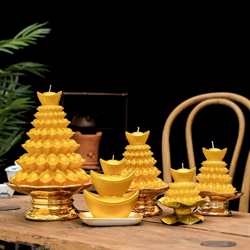 Jin Yuanbao также готов попросить богатства, Бог поставляет Lotus Lamp свечи