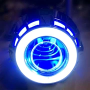 Đèn pha xe máy sửa đổi đèn xenon xa và gần ống kính mắt thiên thần mắt ma quỷ bóng đèn siêu sáng 3.5 inch fisheye HID
