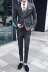 Bộ đồ sọc nam phù hợp với phiên bản nam Hàn Quốc tự tu luyện tinh tế treo lên cao cấp Anh đẹp trai nhỏ phù hợp với ba mảnh thủy triều - Suit phù hợp áo dạ nam Suit phù hợp
