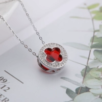 925 Серебряная серебряная семья Clover Faly Fall