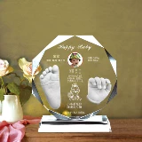 Детские отпечатки рук и ног, индивидуальный сувенир для новорожденных, детский браслет из кварца ручной работы