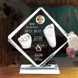 Индивидуальный браслет из кварца, отпечатки рук и ног, кисть для письма, подвеска