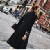 Yu Yuliang mảnh áo len nữ dài phần Hàn Quốc 2017 mới khí chất vành đai mùa thu và áo khoác len nữ mùa đông áo khoác măng tô nữ dáng dài Áo Hàn Quốc